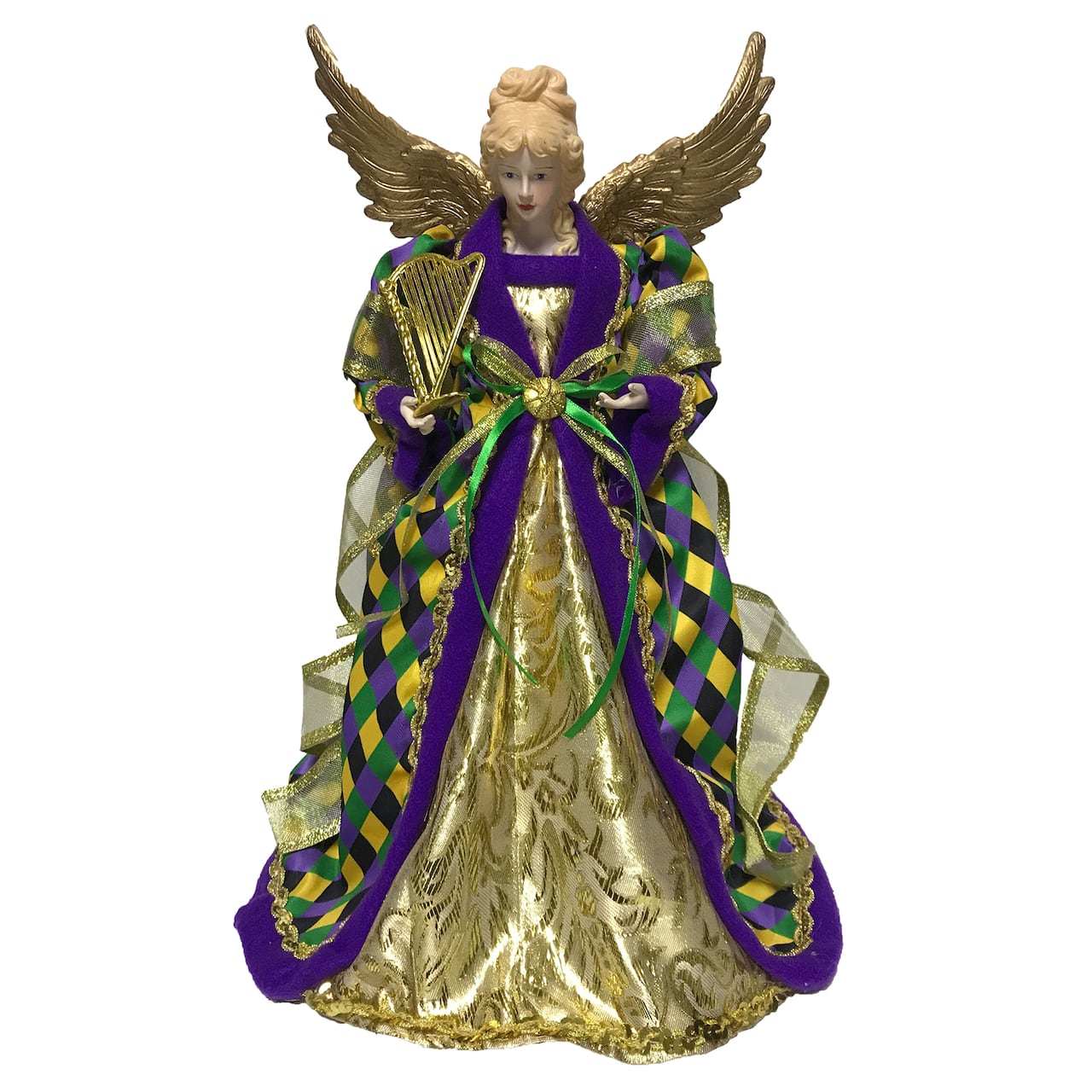 Santa's Workshop 16" Mardi Gras Angel Tree Topper